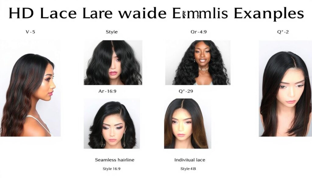 HD lace wigs customization examples